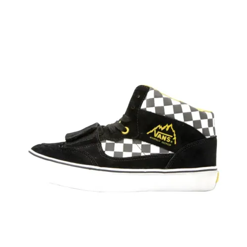 Vans High Топ Скейтборд Кроссовки Мужские Черный Белый Серый