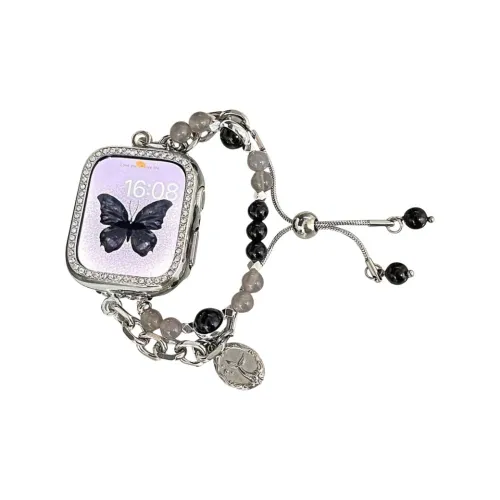 Trendy Wrist Ремень Apple Совместимость Металл Бусины Жемчужный Материал