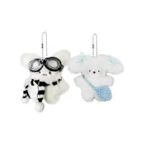 Очки для плавания, шарф, пилотовский кролик, подвеска + жемчужно-синяя сумка через плечо, пилотовский кролик, подвеска