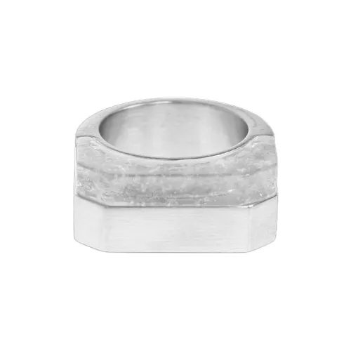 RICK OWENS RO Латунь Кольца Унисекс Серебряный