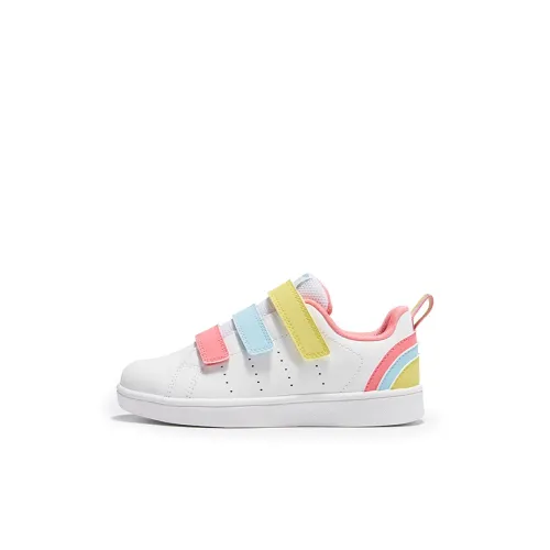 XTEP Радужный Обувь Устойчивая к истиранию Дышащая Подошва Устойчивая к скольжению Низкая Верх Кроссовки для скейтбординга Классический Белый Детский