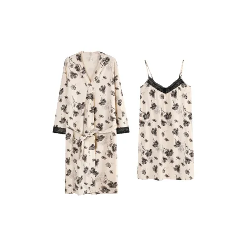 XIAFENYAN Абрикос Женские Пижамные Комплекты
