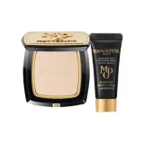 Двухкомпонентный комплект: Маленький золотой веер, пудра #801, 4 г + солнцезащитный праймер, 5 мл