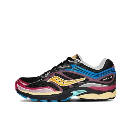 Foot Locker x Saucony Pro Grid Omni ALL IN 9 Беговые кроссовки Мужской Черный