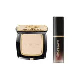 Двухкомпонентный комплект: Маленький золотой веер, пудра #801, 4 г + воздушная камера, блеск для губ #805, 1,5 мл