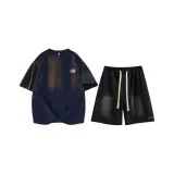 Комплект одежды (Темно-синий топ + Черный низ)