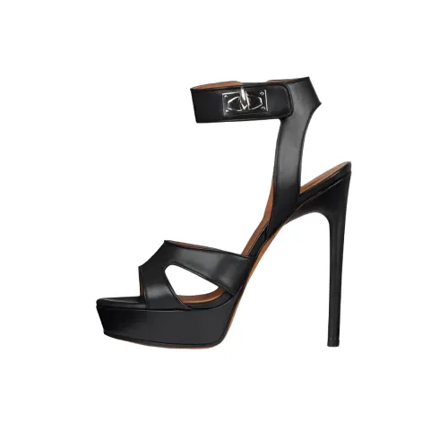 Givenchy Shark Lock One Ремень Сандалии Женские Черные