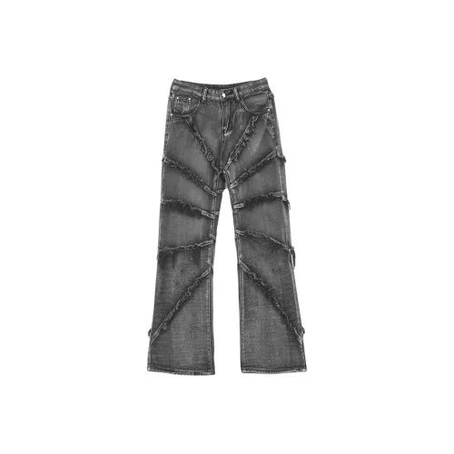 Clog Heel Черный Серый Цвет Унисекс Джинсы