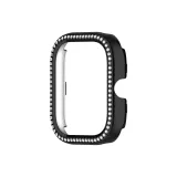 [Black] ПК Полу-Закрытый Стразы Украшенный Защитный Рамка