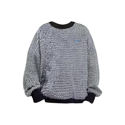 Qnxeey Черный Белый Унисекс Свитшоты