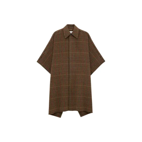 SAINT LAURENT Карамель Черный Красный Женские Плащи