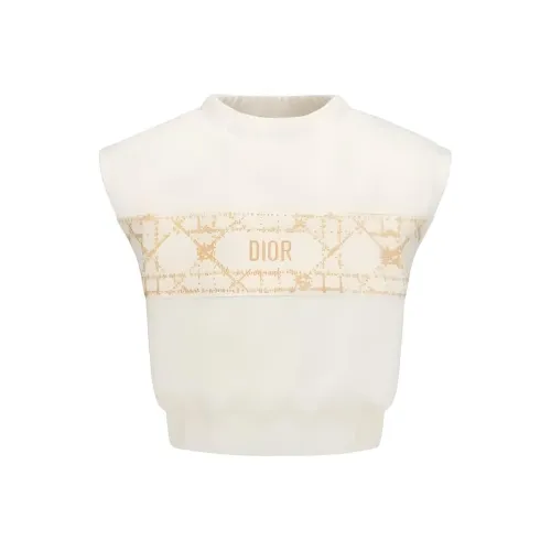 DIOR Майка Без Рукавов SS23 Айвори Малыш