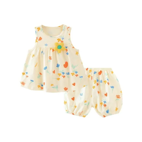 YouQi Абрикос Детские Комплекты с Юбкой