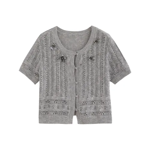 Miss Chipmunk Светло-серый Женский Трикотаж