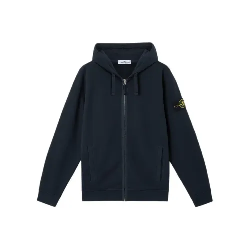 STONE ISLAND Морской синий Мужские Свитшоты