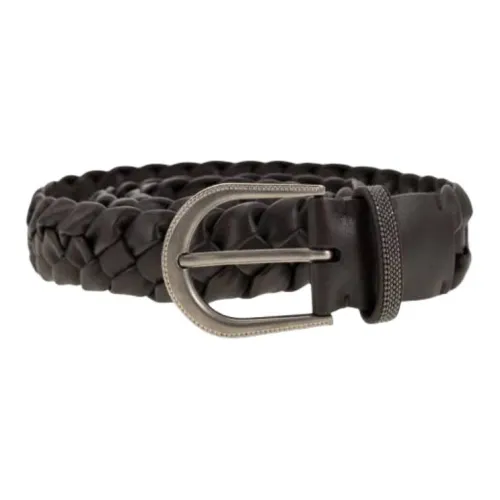 BRUNELLO CUCINELLI Кожаные ремни Женские Коричневый