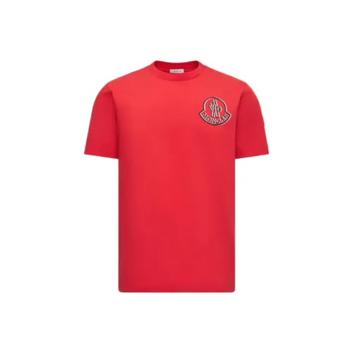 Moncler Логотип Хлопок T-Рубашка Мужская