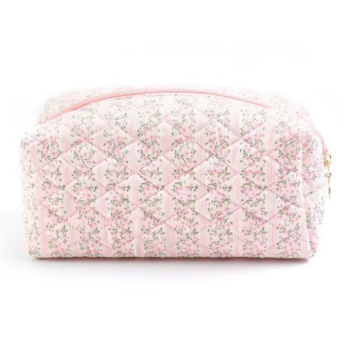 OMGD Хлопковая ткань Маленький Цветочный Косметичка Утепленная Дорожная сумка Стиль Instagram Хранение Устойчивая к пыли