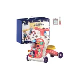 [6-в-1 Подарочная Коробка Набор] Минни Розовый + Стандартная Батарея [Скоутер + Коляска + Малыш Уокер + Игровая Доска + Независимая Панель + Ремень]