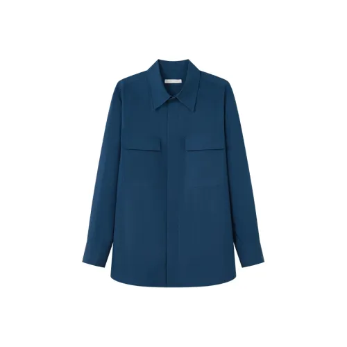 OPICLOTH Темно-синий Унисекс Рубашки