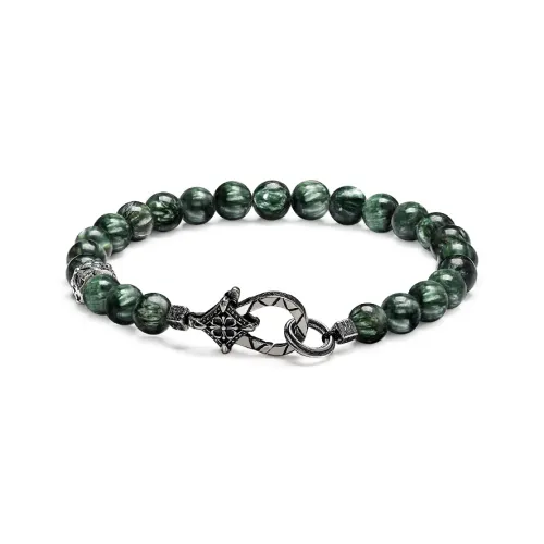 Cuud Зеленый Дракон Кристальный Браслеты Мужской