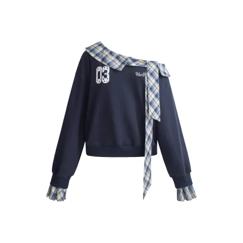 UNIFREE Темно-синий синий женский свитшот