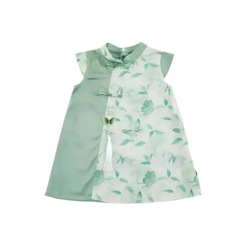 MILING Зеленый Kids Ханьфу