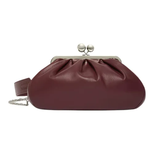 WEEKEND MaxMara Pasticcino Овчина Сумка через плечо Средняя Женская Красно-фиолетовая