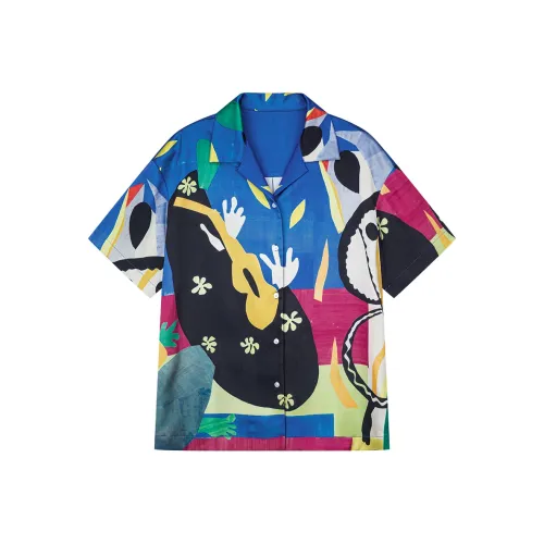 UOOYAA Принт Женские Рубашки