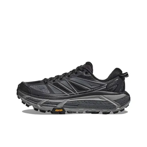 HOKA ONE ONE Mafate Speed 2 Low Топ Повседневные Кроссовки для Трейлраннинга Мужские Черные