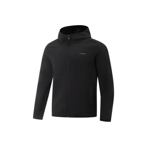 Лайнер Fitness Series Спортивный тренч черного цвета для мужчин