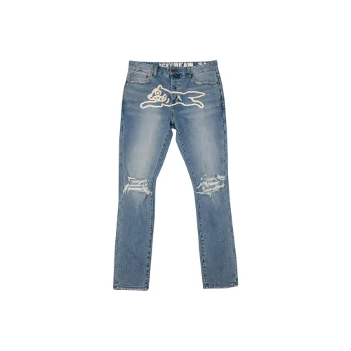 Мороженое, Синий, Унисекс, Джинсы