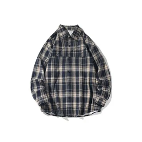 SENDIAN Синий Унисекс Рубашки