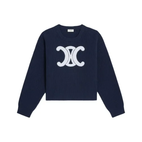 CELINE FW25 Свитер Женский Синий