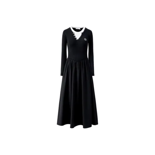 NAVIGARE Длинное платье с длинными рукавами женское