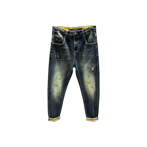 Chisportate Синий Унисекс Джинсы