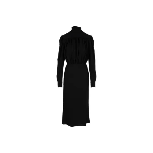 SportMax Черные Женские Длинные Платья с Длинными Рукавами