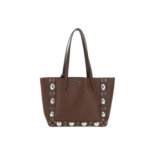 Valentino Garavani Телячья кожа Тоут Сумка Сумка для покупок Сумка на плечо Женская Темно-коричневая