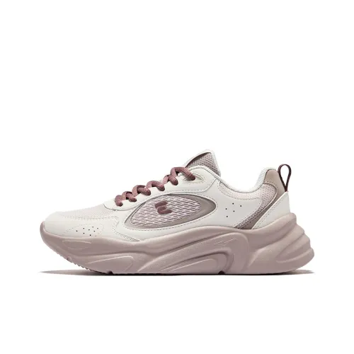 Erke Устойчивый к истиранию Дышащий Низкий Топ Повседневная обувь Женская Окрашенный серый Микрокристалл белый