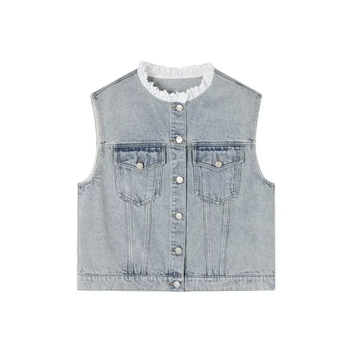 XIANGYING Морской синий Женские жилеты