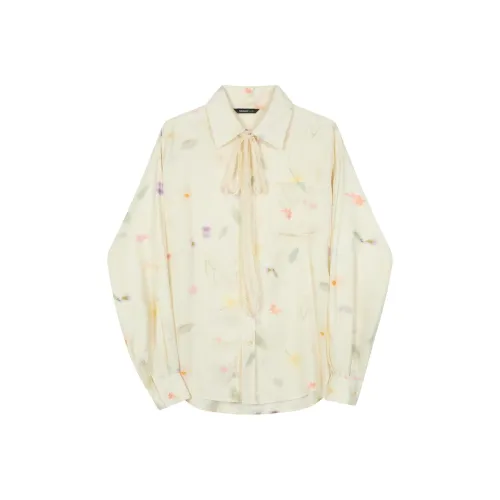 TGNS Трава Лампа Бежевый Женские Рубашки