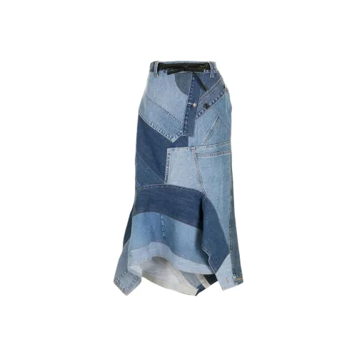 TOM FORD Blue Женские Джинсовые Длинные Юбки