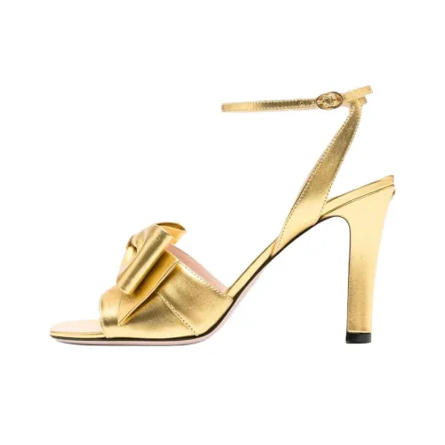 Valentino Garavani One Sandals Women's Gold Strap Валиентино Гаравани One Сандалии Женские Золотой Ремешок
