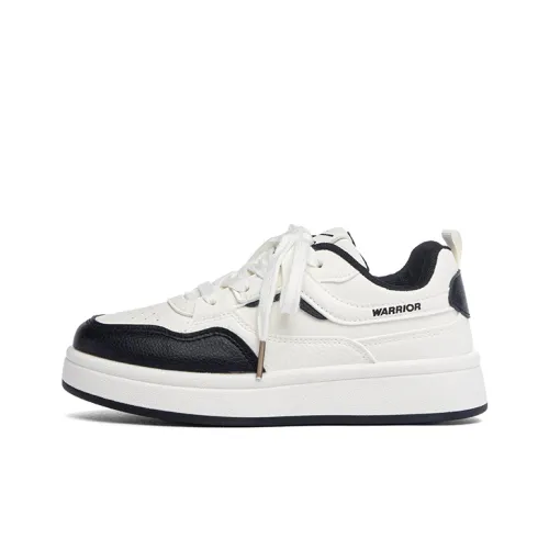 Warrior Ударостойкие Скейтборд Кроссовки с Низким Верхом Женские Бежево-Черные