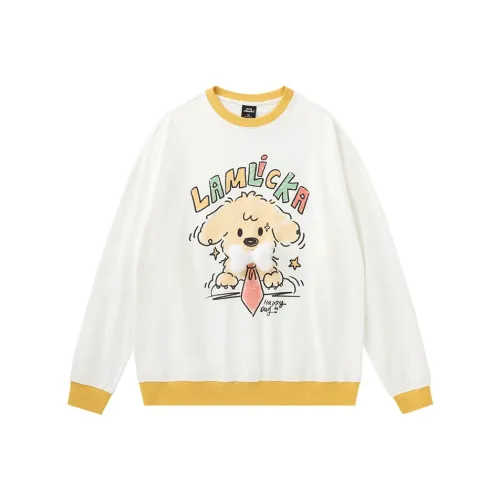 LAMLICKA Белый Унисекс Свитшоты