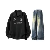 Чёрный + Тёмно-синий