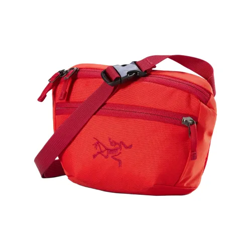 Arcteryx Mantis 1,5L Бананка для воды Outdoor Сумка Полиэстер Рубиновый Красный Унисекс