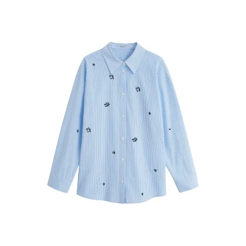 Inman TREASURE Похудение Предосенний Комплект Элегантность Доступный Вечный Модный ATMOSPHERE Рубашка Женская