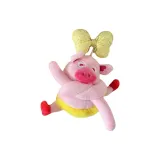 Желтая свинка Hug с бантом