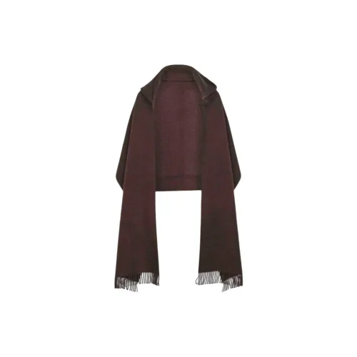 BRUNELLO CUCINELLI Шерсть Палантины Унисекс Коричневый